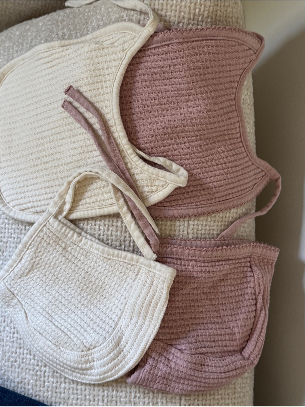 Zara bib and bonnet sets
